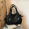 Bolso Grande Versátil de Cuero Encerado para Mujer 2026 Nuevo de Moda Textura Genial Bolso de Hombro Tote Popular para Viajes de Primavera Temprana Bolso de Axila