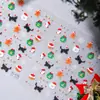 Cielo Popular Pegatinas de Arte para Uñas de Navidad Joyería Dibujos Animados Gato Negro Hombre Galleta Copo de Nieve Estéreo de Relieve Colorido Pegatinas para Uñas