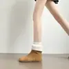 Botas Martin para Mujer que Aumentan la Altura 2026 Nuevas Botas de Nieve Cortas Cálidas de Algodón Forradas Otoño/Invierno Retro para Mujeres Bajitas