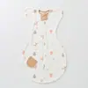 Saco de dormir para bebê swaddle de algodão puro swaddle para bebê recém-nascido anti-susto colcha para bebê recém-nascido primavera e outono verão fino anti-chute