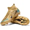 Novos sapatos de futebol de cano alto para atacado transfronteiriço com travas pregos quebrados Amazon sapatos de futebol masculinos e femininos grama sapatos de treinamento para estudantes
