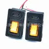 Con luz amarilla, enchufe conmutador 2 en 1 Tipo-C, accesorio de modificación de chasis de fuente de alimentación portátil para exteriores, certificado CE