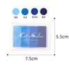 Almohadilla de Tinta Gradiente de 4 Colores para Niños, Cintura Cóncava, DIY, Creativa, Linda, Sello de Color Complementario, Mini Almohadilla de Tinta Cuadrada