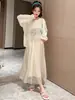 Vestido de Verano para Vacaciones en la Playa para Niñas 2025 Nuevo Elegante Falda de Tirantes Bohemia para Niña Grande de Playa