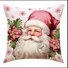 Funda de almohada navideña transfronteriza nueva cojín de árbol de Navidad piel de melocotón ciervo dorado almohada fabricantes transfronterizos al por mayor