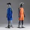 Tienda de Ropa Deportes Niños Modelo Accesorios Escaparate Maniquí Masculino y Femenino Corriendo Ropa para Niños Maniquí Estante de Exhibición de Cuerpo Completo