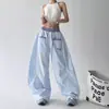 Pantalones Rayados de Verano Dopamina Estilo Coreano para Hombres y Mujeres, Estilo Perezoso, Pantalones Anchos Sueltos con Caída