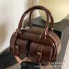 Bolso de Mano de Alta Gama con Textura Moda Retro para Mujer 2026 Nuevo Estilo Bolso Tipo Bowling Elegante Bolso Cruzado Bolso Cuadrado Pequeño