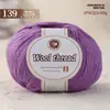 Hilo de lana mezclada, hilo de grosor medio para tejer a mano, hilo 212 para bufandas, suéteres y pantuflas de tejido DIY