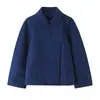 Ropa de mujer transfronteriza 2026 Estilo europeo y americano moda casual holgada chaqueta cortavientos de un botón con solapa para mujer E26441