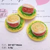 Accesorios de Resina DIY Joyería Bollo Palillo de Masa Frita Hamburguesa Verdura Pasador Hecho a Mano Funda para Teléfono Imán para Refrigerador Hebilla de Zapato