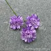 Flores Artificiais com 3 Cabeças, Dália Sonhadora, Decoração de Corredor de Casamento, Decoração de Casa, Crisântemo Chama, Epiphyllum