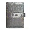 Suministro Exclusivo Transfronterizo de Cuaderno Macarrón con Candado de Contraseña A6, Cubierta Digital de Piel Sintética para Presupuestar