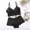 Set de Adorno de Encaje para Mujer, Anti-Exposición, Almohadillas de Sujetador Push-Up sin Aros, Sujetador sin Tirantes, Espalda Descubierta, Lencería sin Tirantes