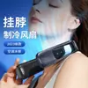 Ventilador de Refrigeración Colgante para Cuello Ventilador de Aire Acondicionado Modelo de Carga USB Larga Duración de Batería Silencioso Sin Aspas Pequeño Ventilador Colgante para Cuello Portátil para Exteriores