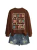 SEJA GENTIL SEJA CORAJOSO SE Amazon eBay Site Independente Moletom Feminino Outono/Inverno Moderno e Único Transfronteiriço