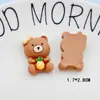Adesivo de cola creme DIY Urso Morango Chá de Leite Dinossauro Cenoura Coelho Gato Jingdang Pato Morango Pato Acessórios de resina