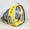 Bolsa para gato Mochila para animais de estimação Cápsula espacial transparente portátil para saída Bolsa para animais de estimação Suprimentos para gatos Mochila respirável