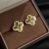Brilhantes Artesanais Pesados Coloridos Zircônia Brincos Artísticos Retrô Moda Elegante Jantar Estilo Brincos High-End Vintage Brincos