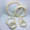 Flor Eterna Blanca Colgante de Coche Guirnalda de Flores de Vidrio Materiales para Bricolaje Decoración del Hogar Arreglo de Boda