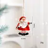 Novas decorações de Natal transfronteiriças Papai Noel boneco de neve homem de gengibre pequeno pingente para adicionar um senso de atmosfera festiva