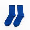 Calcetines para Mujer Primavera y Verano Nuevos Color Sólido Casual Tubo Largo Apilados Color Caramelo Transpirables Absorbentes de Sudor Calcetines de Media Caña para Mujer
