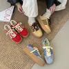 Nuevos Zapatos de Entrenamiento Alemanes de Verano 2025 para Mujer, Tenis Retro de Suela Gruesa, Zapatos Deportivos Casuales