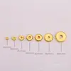 Cuentas espaciadoras chapadas en oro de 14K cuentas sueltas brillantes tamaño espaciador plano pulsera DIY joyería accesorios tejidos a mano al por mayor