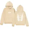 Sudadera con capucha de diseño de marca moderna, estampado de ala americana Hip-Hop, simple y versátil