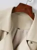 Comercio Exterior Transfronterizo Estilo Europeo y Americano Ropa de Mujer 2026 Otoño Nueva Llegada Solapa con Cinturón Chaqueta de Cuero de Oveja Talla Grande Top