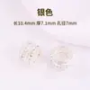 Cen Chapado en Oro Real de 18K Incrustado con Cristal de Circonio Accesorios DIY Cuentas Espaciadoras de Piedra con Agujero Grande Pulsera Elegante Pulsera Cultural con Cuentas