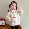 Roupas de Outono para Meninas Jaqueta de Renda com Capuz Nova Estilo Primavera e Outono Top Casual Cartoon Infantil Bebê Elegante Solto Estilo Outono