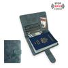Transfronterizo en stock que cambia de color PU cuero tacto piel correa multicolor funda para pasaporte etiqueta de equipaje traje multifunción bolsa tarjetero para pasaporte