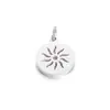 Accesorios de joyería de acero de titanio pulido diy alas de palma huecas candado de llave símbolo de sol estrella brújula colgante