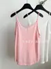 Verano 2024/Camisola Delgada de Algodón Slub Camiseta Pequeña para Mujer Estilo Coreano Combinable Sin Mangas Camiseta Básica Suelta de Color Sólido