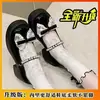Zapatos de Salón de Moda 2024 Estilo Oscuro y Fresco Estilo Callejero Único Tendencia Estilo Hada Cita Retro Gama Alta