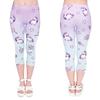 Desenhos animados geométricos totem cintura alta esportes calças curtas leggings estampadas europeias e americanas leggings femininas transfronteiriças comércio exterior