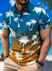 Amazon Transfronterizo Europeo y Americano, Estación Independiente Impresión Digital 3D Moda Masculina Casual Playeras Polo Venta Directa de Fábrica