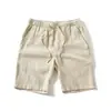 Estilo Nuevo de Verano para Hombre Pantalones Cortos Casuales Transpirables y a la Moda Hechos de Mezcla de 70% Ramio + 30% Algodón 12708