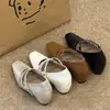 Sapatos Mary Jane de Salto Gatinho Estilo Francês de Design de Nicho para Mulheres, Novo Modelo 2026, Bico Quadrado, Boca Rasa, Flats Confortáveis para o Dia a Dia