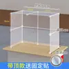 Cubierta de Puesto a Prueba de Viento de Tres Lados con Techo, 36 Cubiertas Transparentes de Plástico, Cerramiento de Escritorio, Película para Exteriores, Cubierta a Prueba de Polvo para Carrito de Comida