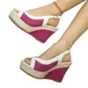 Sandalias de cuña de gran tamaño europeas y americanas transfronterizas, nuevas de otoño 2026 con suela gruesa de comercio exterior, sandalias romanas para mujer