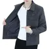 Ropa de Trabajo Otoño e Invierno Chaqueta de Lana Príncipe de Gales para Hombre Ropa Casual para Hombre Estilo Urbano de Gama Alta Chaqueta Corta Top