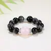 Populares en el comercio exterior, pulseras de cuentas hechas a mano para hombres y mujeres para aliviar la ansiedad, pulseras de la suerte del zodíaco de cristal natural europeas y americanas