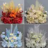 Novo Suporte de Chão para Flores de Casamento 50cm Flores Realistas Decoração de Casamento Arranjo de Flores Palco T Flores para Corredor Flores Artificiais de Casamento