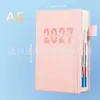 Planejador de Agenda Inglês 2027 Transfronteiriço Planejador Diário de 365 Dias Calendário Anual Espanhol Manual de Eficiência de Escritório