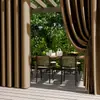 Cortinas Impermeáveis Externas de Tecido Oxford, Proteção Solar para Quintal de Casa, Cortinas sem Furos, Cortinas Blackout Total e com Isolamento Térmico, Produtos Acabados