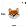 Gato de dibujos animados lindo animal mascota bordado por computadora tela de bordado parche de tela pasta adhesiva termofusible parche para ropa al por mayor