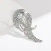 Broche Fashion Versátil Simples para Todas as Ocasiões Feminino Temperamento Alto Padrão Nicho Alfinete de Cintura Fivela Antirreflexo Corsage de Floco de Neve