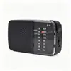 Rádio Mini Clássico AM/FM Banda Dupla Portátil com Entrada para Fone de Ouvido e Sintonização Manual Rádio Analógico
